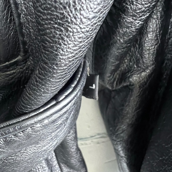 •|•WILSONS LEATHER•| Vintage Black Leather Jacket Thinsulate Insulation - Picture 5 of 16